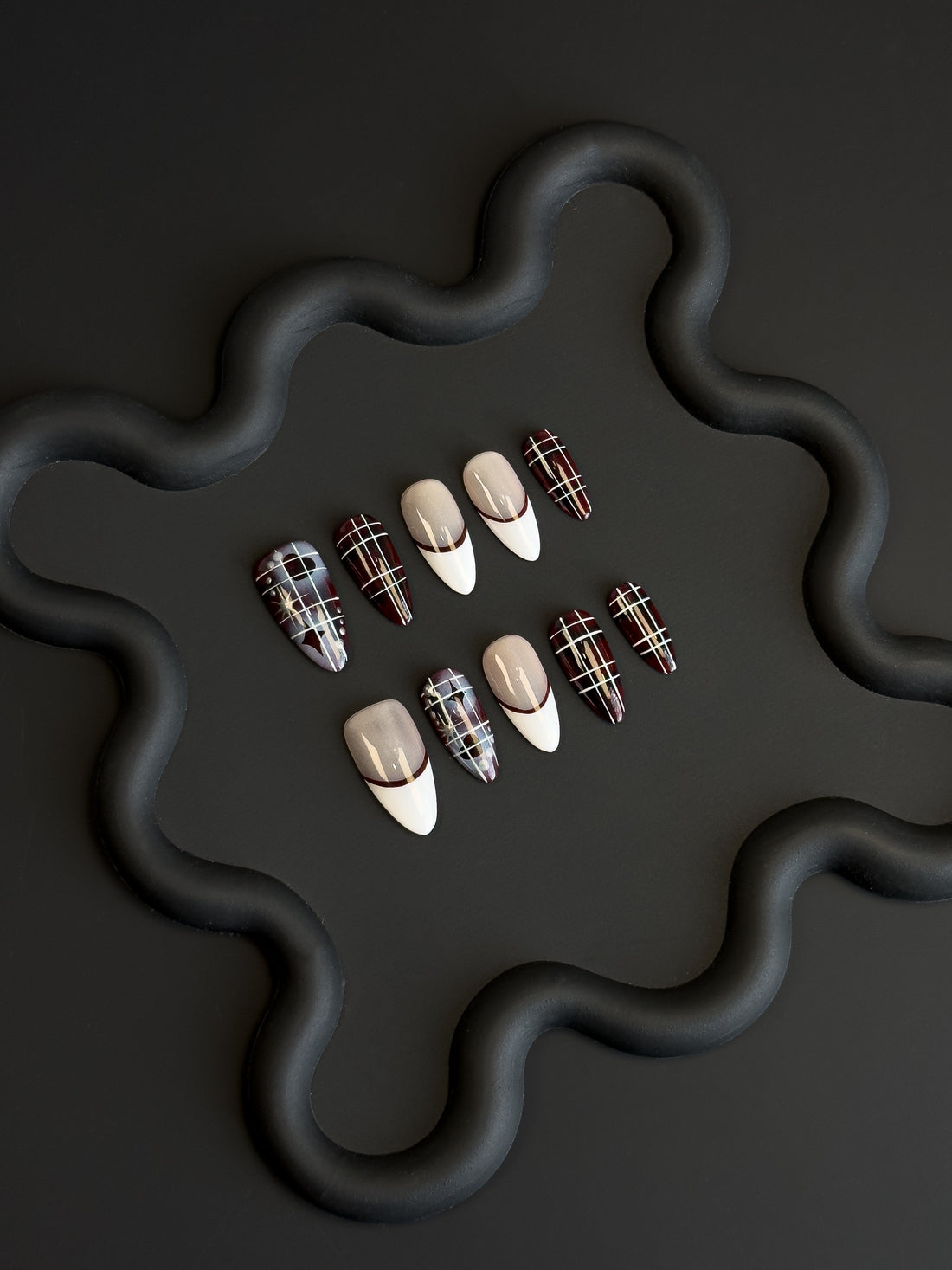 Crimson Plaid Elegance