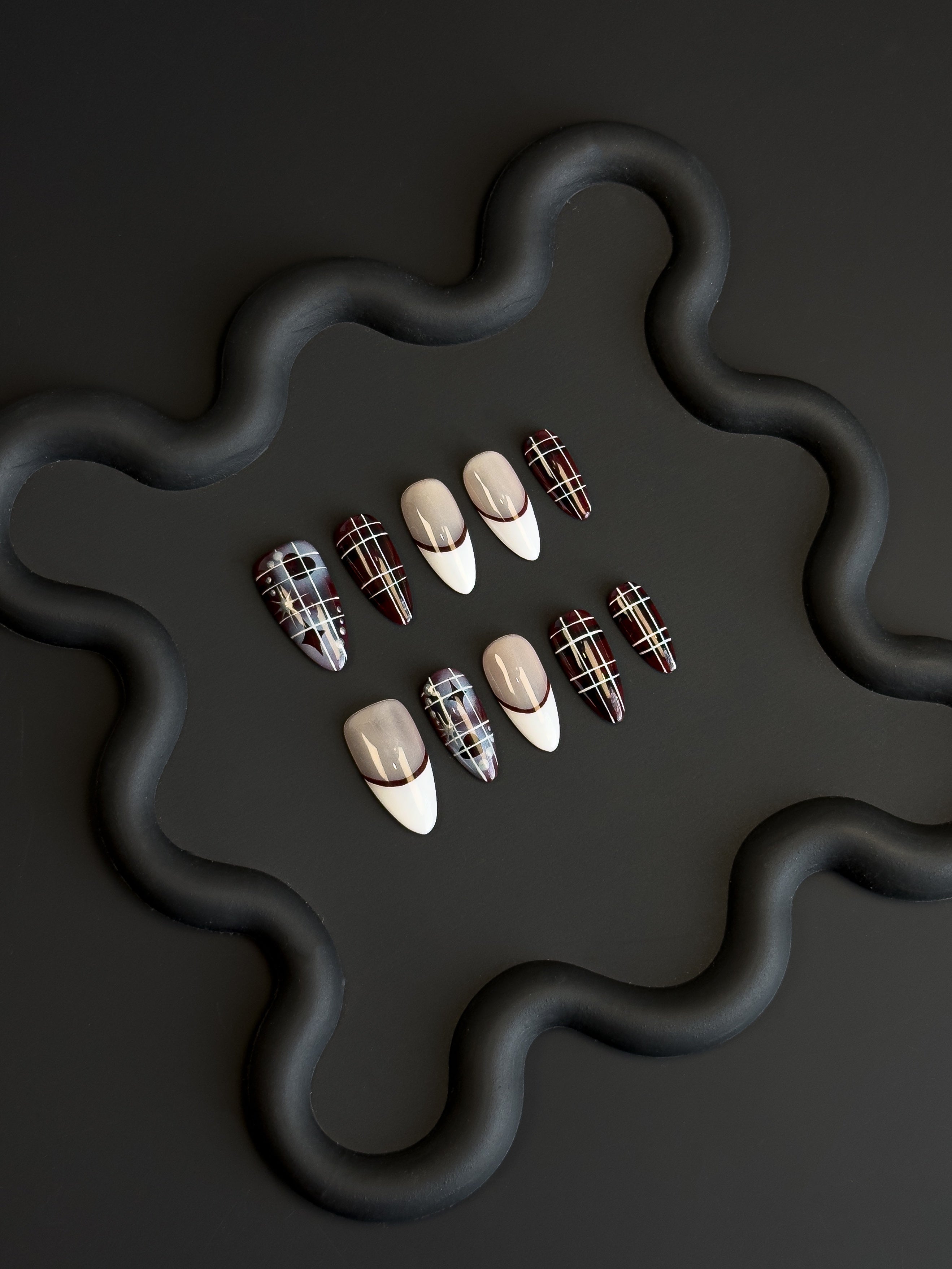 Crimson Plaid Elegance