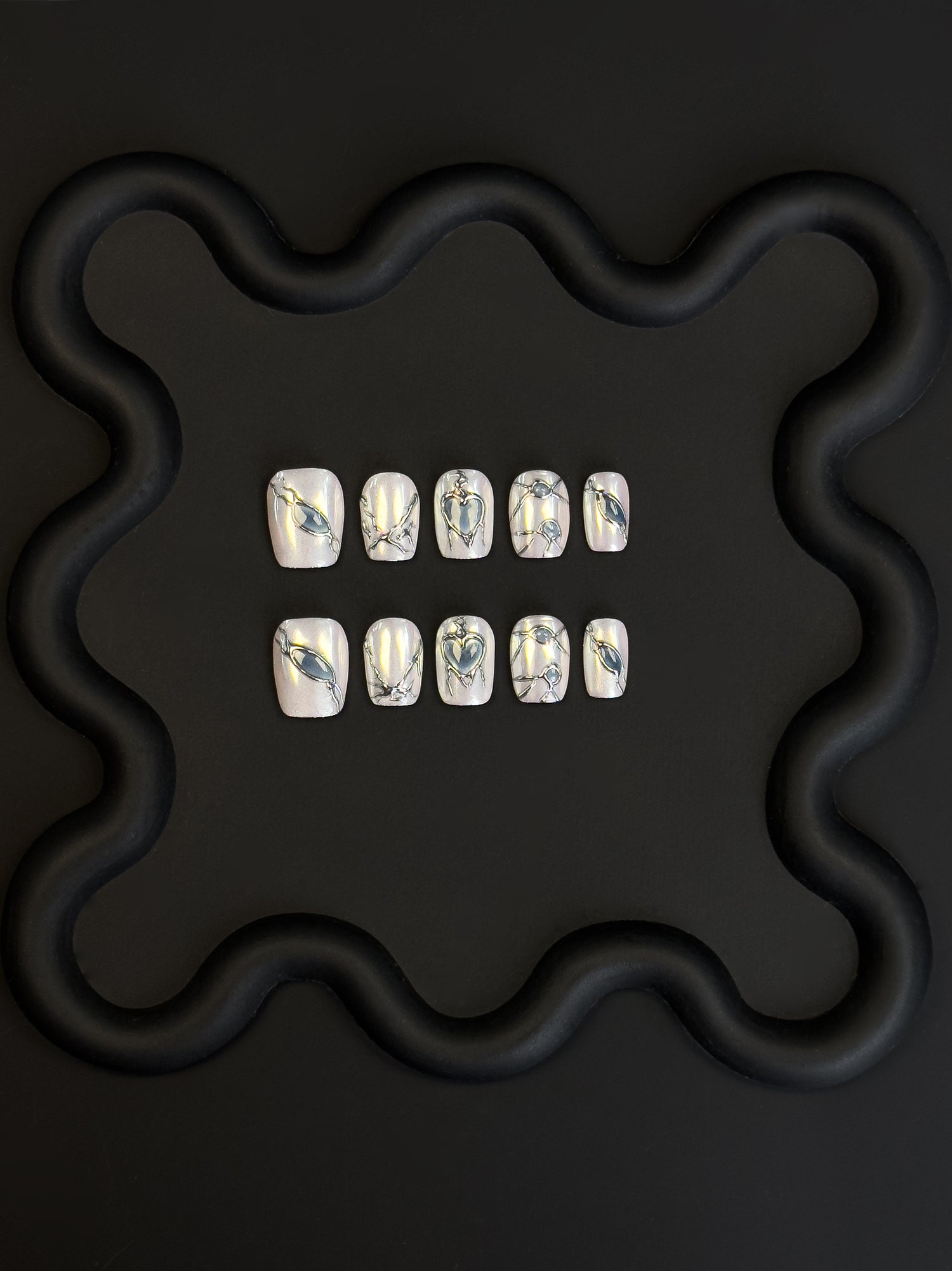 Silver Angel Wings short