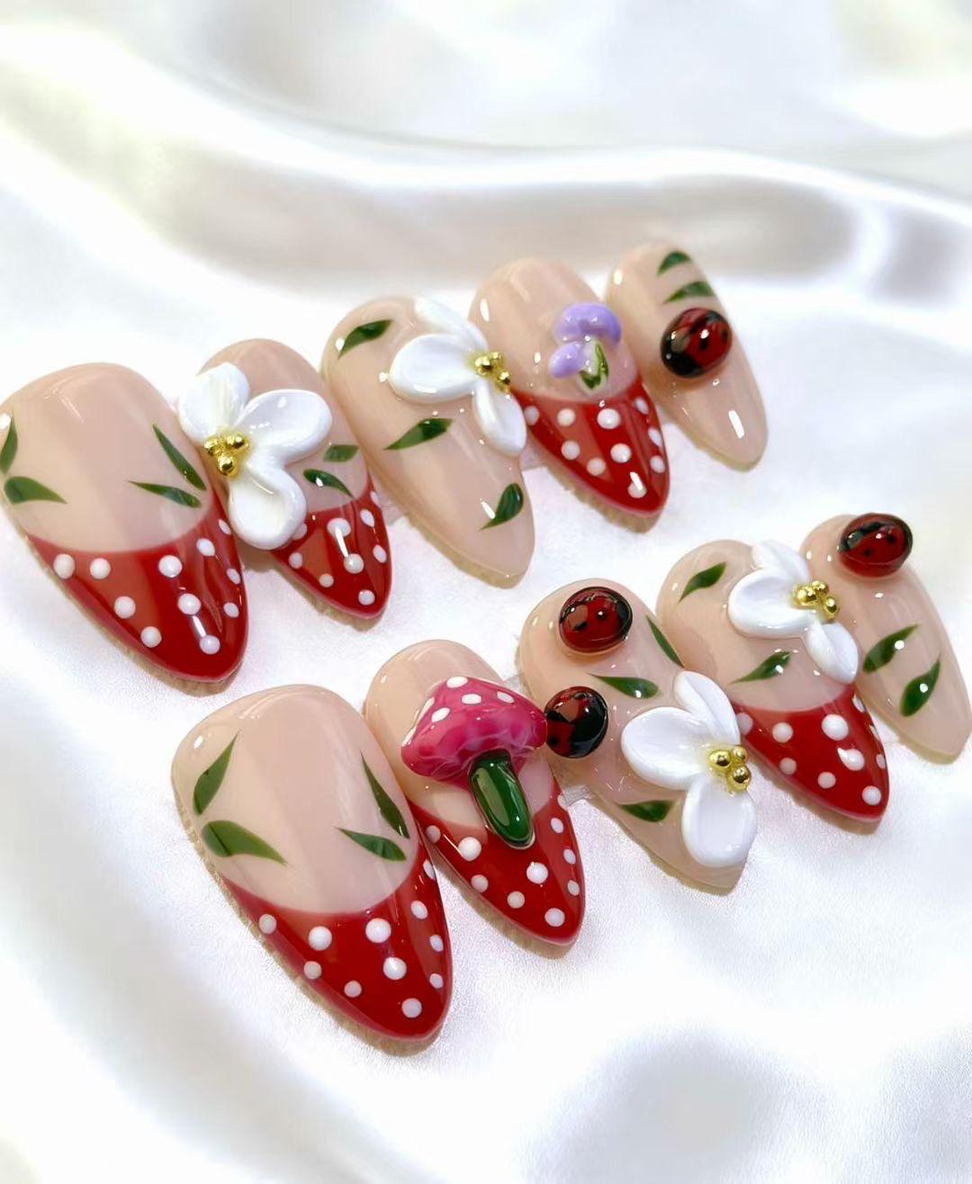 Strawberry Garden Whimsy