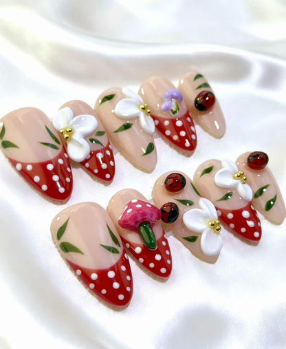 Strawberry Garden Whimsy