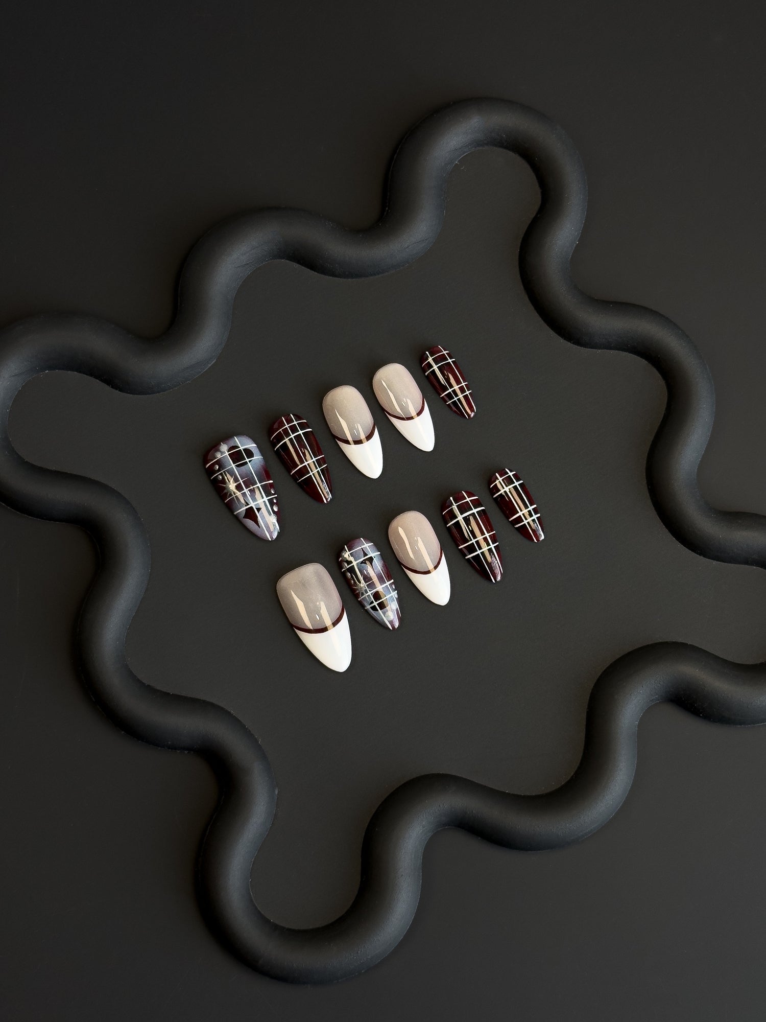 Crimson Plaid Elegance