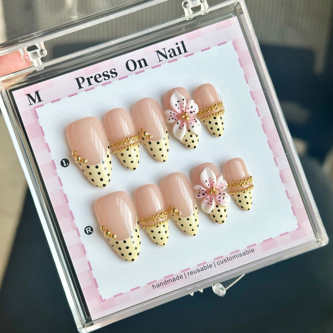 Polka Blossom Charm
