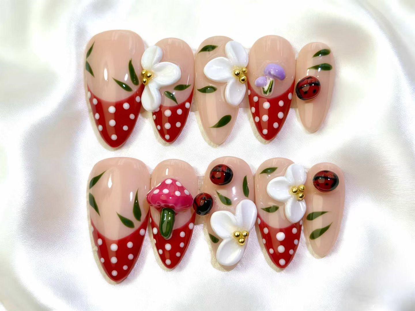 Strawberry Garden Whimsy