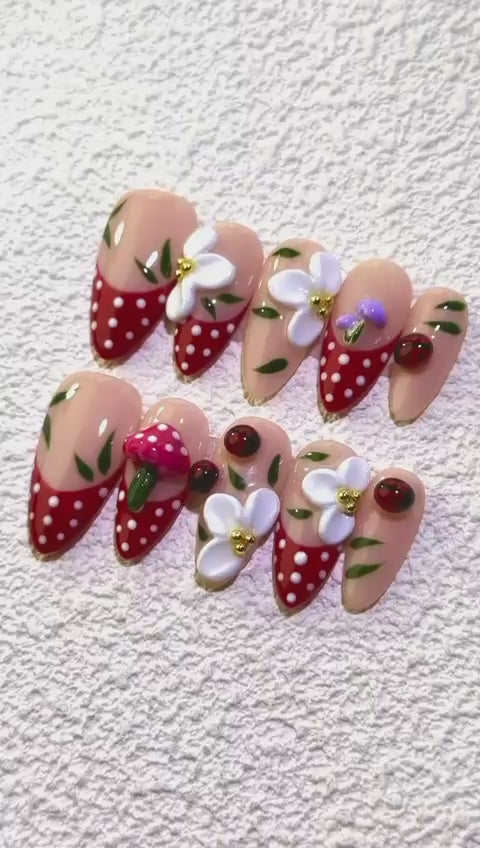Strawberry Garden Whimsy